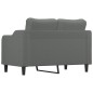 vidaXL Divano a 2 Posti Grigio Scuro 120 cm in Tessuto vidaXL Divano a 2 Posti Grigio Scuro 120 cm in Tessuto