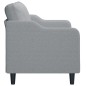 vidaXL Divano a 2 Posti Grigio Chiaro 140 cm in Tessuto vidaXL Divano a 2 Posti Grigio Chiaro 140 cm in Tessuto