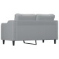 vidaXL Divano a 2 Posti Grigio Chiaro 140 cm in Tessuto vidaXL Divano a 2 Posti Grigio Chiaro 140 cm in Tessuto