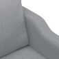 vidaXL Divano a 2 Posti Grigio Chiaro 140 cm in Tessuto vidaXL Divano a 2 Posti Grigio Chiaro 140 cm in Tessuto