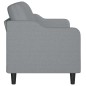 vidaXL Divano a 3 Posti Grigio Chiaro 180 cm in Tessuto vidaXL Divano a 3 Posti Grigio Chiaro 180 cm in Tessuto