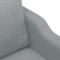 vidaXL Divano a 3 Posti Grigio Chiaro 180 cm in Tessuto vidaXL Divano a 3 Posti Grigio Chiaro 180 cm in Tessuto