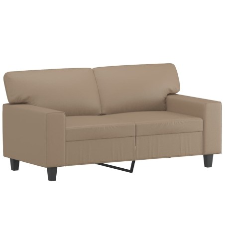 vidaXL Divano a 2 Posti Cappuccino 140 cm in Similpelle