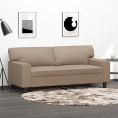 vidaXL Divano a 2 Posti Cappuccino 140 cm in Similpelle