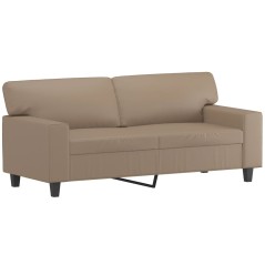 vidaXL Divano a 2 Posti Cappuccino 140 cm in Similpelle