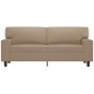 vidaXL Divano a 2 Posti Cappuccino 140 cm in Similpelle vidaXL Divano a 2 Posti Cappuccino 140 cm in Similpelle