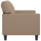 vidaXL Divano a 2 Posti Cappuccino 140 cm in Similpelle vidaXL Divano a 2 Posti Cappuccino 140 cm in Similpelle