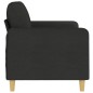 vidaXL Divano a 2 Posti Nero 120 cm in Tessuto vidaXL Divano a 2 Posti Nero 120 cm in Tessuto
