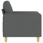 vidaXL Poltrona Grigio Scuro 60 cm in Tessuto vidaXL Poltrona Grigio Scuro 60 cm in Tessuto