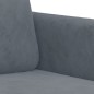 vidaXL Poltrona Grigio Scuro 60 cm Velluto vidaXL Poltrona Grigio Scuro 60 cm Velluto