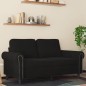 vidaXL Divano a 2 Posti Nero 120 cm in Velluto vidaXL Divano a 2 Posti Nero 120 cm in Velluto