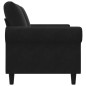 vidaXL Divano a 2 Posti Nero 120 cm in Velluto vidaXL Divano a 2 Posti Nero 120 cm in Velluto