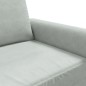 vidaXL Divano a 3 Posti Grigio Chiaro 180 cm in Velluto vidaXL Divano a 3 Posti Grigio Chiaro 180 cm in Velluto