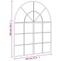vidaXL Specchio da Parete Nero 80x100 cm Arco in Ferro vidaXL Specchio da Parete Nero 80x100 cm Arco in Ferro