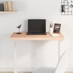 vidaXL Piano Tavolo 100x50x4cm Rettangolare Legno Massello di Faggio