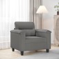 vidaXL Poltrona Grigio Scuro 60 cm in Tessuto Microfibra vidaXL Poltrona Grigio Scuro 60 cm in Tessuto Microfibra