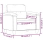 vidaXL Poltrona Grigio Scuro 60 cm in Tessuto Microfibra vidaXL Poltrona Grigio Scuro 60 cm in Tessuto Microfibra