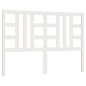Testiera per Letto Bianca 156x4x100 cm Legno Massello di Pino