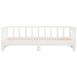 vidaXL Divano Letto con Letto Estraibile Bianco 90x200cm Massello Pino