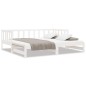 vidaXL Divano Letto con Letto Estraibile Bianco 80x200cm Massello Pino vidaXL Divano Letto con Letto Estraibile Bianco 80x200cm Massello Pino