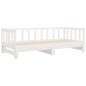 vidaXL Divano Letto con Letto Estraibile Bianco 80x200cm Massello Pino vidaXL Divano Letto con Letto Estraibile Bianco 80x200cm Massello Pino