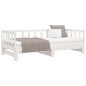 vidaXL Divano Letto con Letto Estraibile Bianco 80x200cm Massello Pino vidaXL Divano Letto con Letto Estraibile Bianco 80x200cm Massello Pino