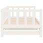 vidaXL Divano Letto con Letto Estraibile Bianco 80x200cm Massello Pino vidaXL Divano Letto con Letto Estraibile Bianco 80x200cm Massello Pino