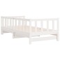 vidaXL Divano Letto con Letto Estraibile Bianco 80x200cm Massello Pino vidaXL Divano Letto con Letto Estraibile Bianco 80x200cm Massello Pino
