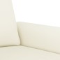 vidaXL Set di Divani 3 pz con Cuscini Crema in Velluto vidaXL Set di Divani 3 pz con Cuscini Crema in Velluto