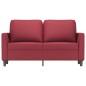 vidaXL Divano a 2 Posti Rosso Vino 120 cm in Similpelle vidaXL Divano a 2 Posti Rosso Vino 120 cm in Similpelle