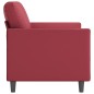 vidaXL Divano a 2 Posti Rosso Vino 120 cm in Similpelle vidaXL Divano a 2 Posti Rosso Vino 120 cm in Similpelle