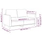 vidaXL Divano a 2 Posti Rosso Vino 120 cm in Similpelle vidaXL Divano a 2 Posti Rosso Vino 120 cm in Similpelle