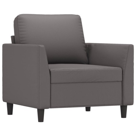 vidaXL Poltrona Grigia 60 cm in Similpelle
