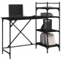 vidaXL Scrivania per Computer con Scaffali Nera 120x47x109 cm vidaXL Scrivania per Computer con Scaffali Nera 120x47x109 cm