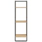vidaXL Set Mensole Parete con Aste 6pz Rovere Sonoma Legno Multistrato vidaXL Set Mensole Parete con Aste 6pz Rovere Sonoma Legno Multistrato