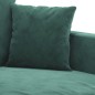 vidaXL Divano a 2 Posti Verde Scuro 120 cm in Velluto