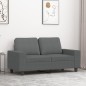 vidaXL Divano a 2 Posti Grigio Scuro 120 cm in Tessuto vidaXL Divano a 2 Posti Grigio Scuro 120 cm in Tessuto
