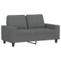 vidaXL Divano a 2 Posti Grigio Scuro 120 cm in Tessuto vidaXL Divano a 2 Posti Grigio Scuro 120 cm in Tessuto