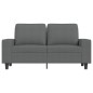 vidaXL Divano a 2 Posti Grigio Scuro 120 cm in Tessuto vidaXL Divano a 2 Posti Grigio Scuro 120 cm in Tessuto