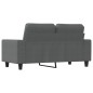 vidaXL Divano a 2 Posti Grigio Scuro 120 cm in Tessuto vidaXL Divano a 2 Posti Grigio Scuro 120 cm in Tessuto