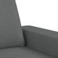 vidaXL Divano a 2 Posti Grigio Scuro 140 cm in Tessuto