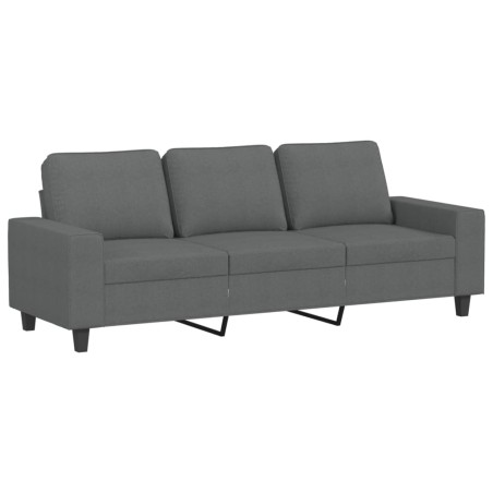 vidaXL Divano a 3 Posti Grigio Chiaro 180 cm in Tessuto
