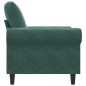 vidaXL Poltrona Verde Scuro 60 cm Velluto vidaXL Poltrona Verde Scuro 60 cm Velluto