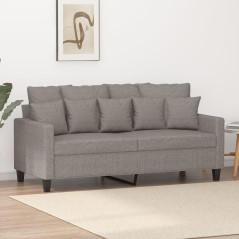 vidaXL Divano a 2 Posti Tortora 140 cm in Tessuto