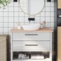 vidaXL Piano Bagno 100x60x1,5 cm in Legno Massello di Faggio vidaXL Piano Bagno 100x60x1,5 cm in Legno Massello di Faggio