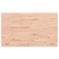 vidaXL Piano Bagno 100x60x1,5 cm in Legno Massello di Faggio