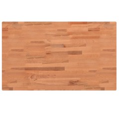 vidaXL Piano Bagno 100x60x4 cm in Legno Massello di Faggio