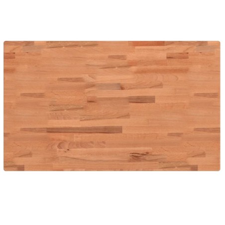 vidaXL Piano Bagno 100x60x4 cm in Legno Massello di Faggio