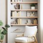 vidaXL Mensola a Parete 100x20x4 cm in Legno Massello di Faggio