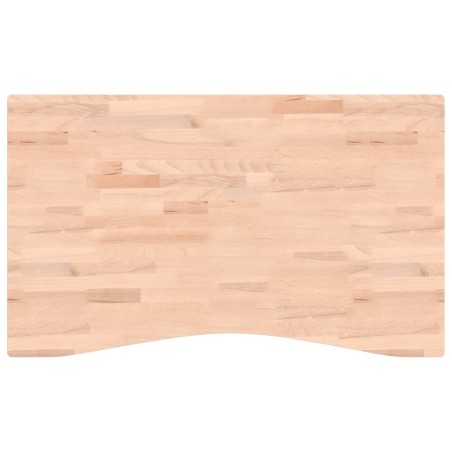 vidaXL Piano per Scrivania 100x(55-60)x1,5 cm Legno Massello di Faggio